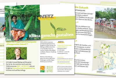 Projekt-Flyer „Klimagerechte Zukunft“ – Zum Herunterladen oder Bestellen