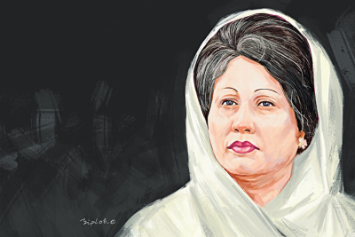 Illustration von Khaleda Zia