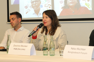 Podiumsdiskussion Lieferkette Desiree Becker