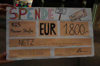 KGS Mainzer Straße Spendenübergabe