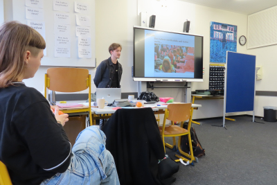 Praktikant Nils Wandelt