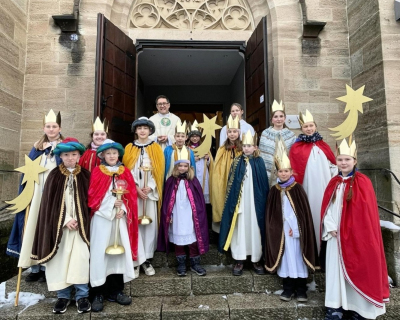 Die Sternsinger der Gemeinde St. Ägidius in Tübingen-Hirschau