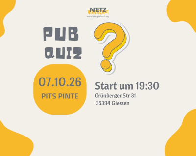 Poster Pub-Quiz Pits Pinte
